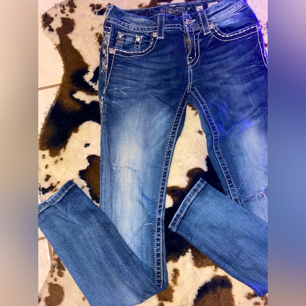 Miss Me Skinny Jeans🤍👖💙